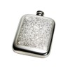 Wentworth Pewter- Love Skull 6oz Pewter Cushion, Pocket Flask, Spirit