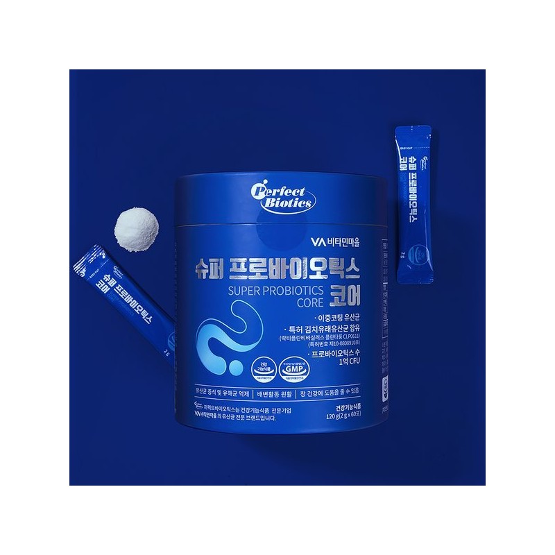 Vitaminmall 비타민마을 퍼펙트바이오틱스 슈퍼 프로바이오틱스 코어 유산균 1통 60포 2개월분