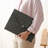 Felt Tablet Sleeve Bag Large Capacity Layered Storage Soft Inner