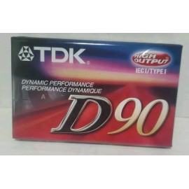 TDK New Factory Sealed TDK D90 High Output IEC I/Type I Cassette Tape