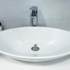 LERANXIN Sink Plug, Spiral Shape Rubber Stopper with Zinc Alloy