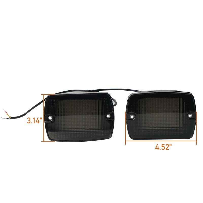 Hooke Road YJ Front Turn Signal Lights LED Amber Lamps