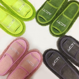 [Act] Cleaning slippers (refill pad) 2p 1 set Replacement refill mop Microfiber mop slippers Living room shoes Inter-floor noise Indoor shoes gray (refill pad only) 3ea
