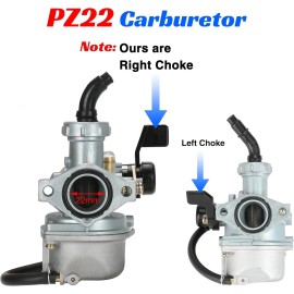 Unbranded PZ22 Carburetor 22mm Carb Air Filter Kit for 125cc 110cc Pit Dirt Bike NEW