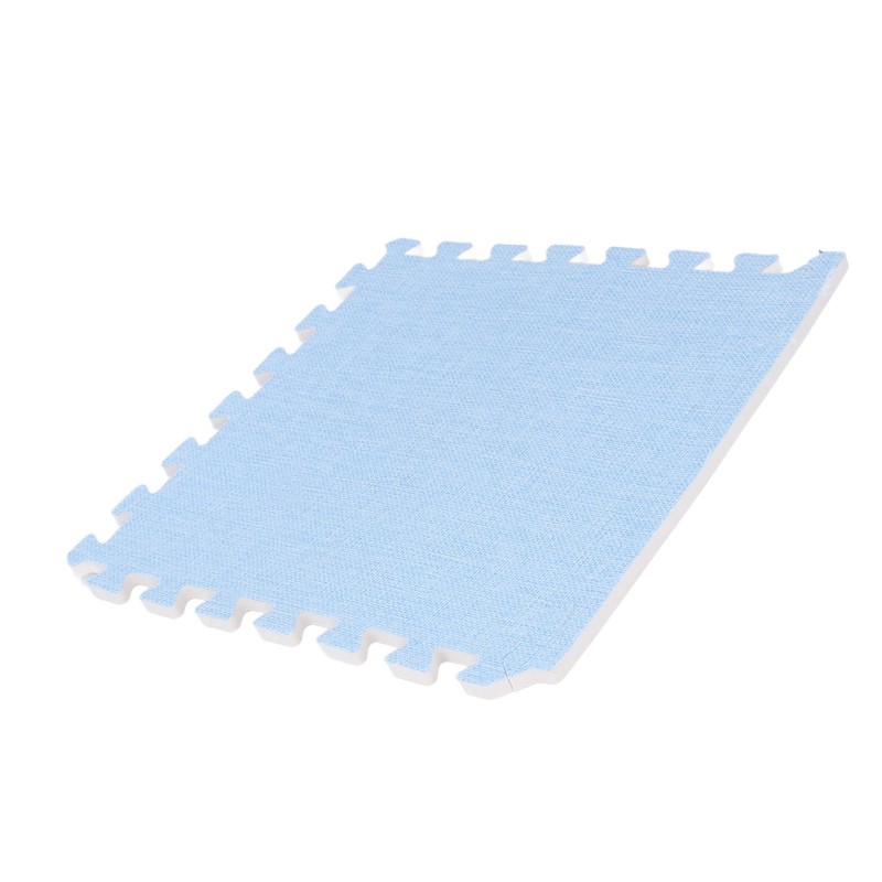 Cotton Linen Interlocking Mat Thicken Soundproofing Cuttable Patchwork Puzzle Foam