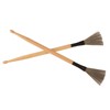 2Pcs Drum Stick Brush Wood Retractable Wire Combination Musical Instrument