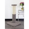 New Cat Condos Solid Wood Cat Scratching Post, Gray Speckled