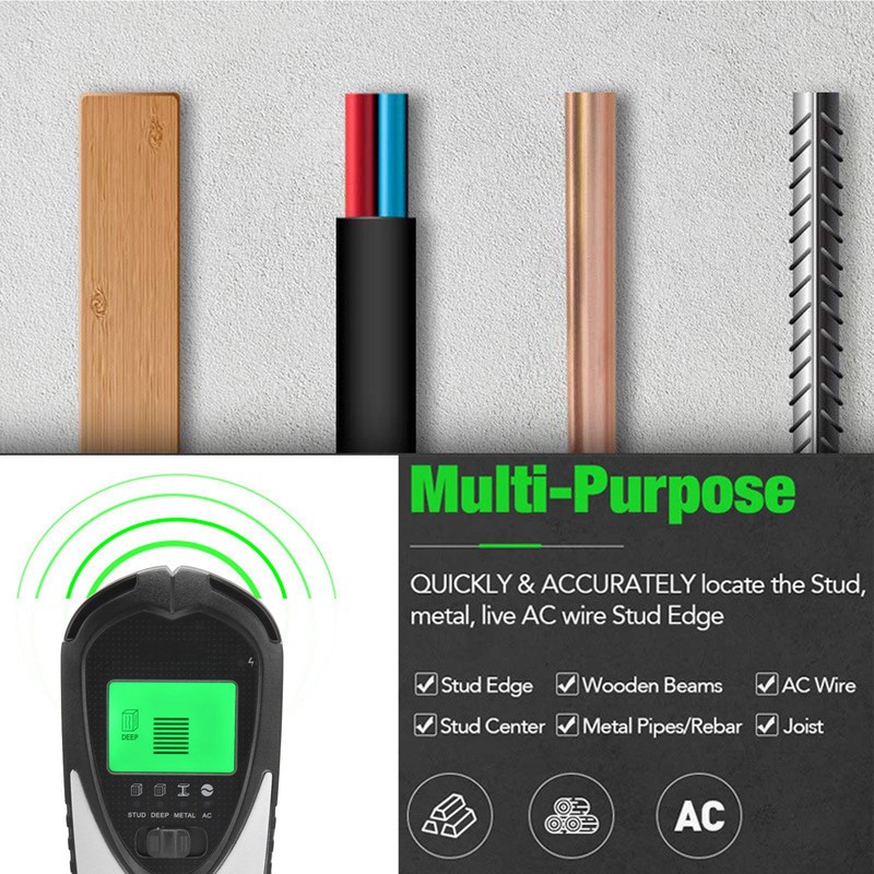 Wall Scanner 4 in 1 Function Automatic Calibration Sensor Technology