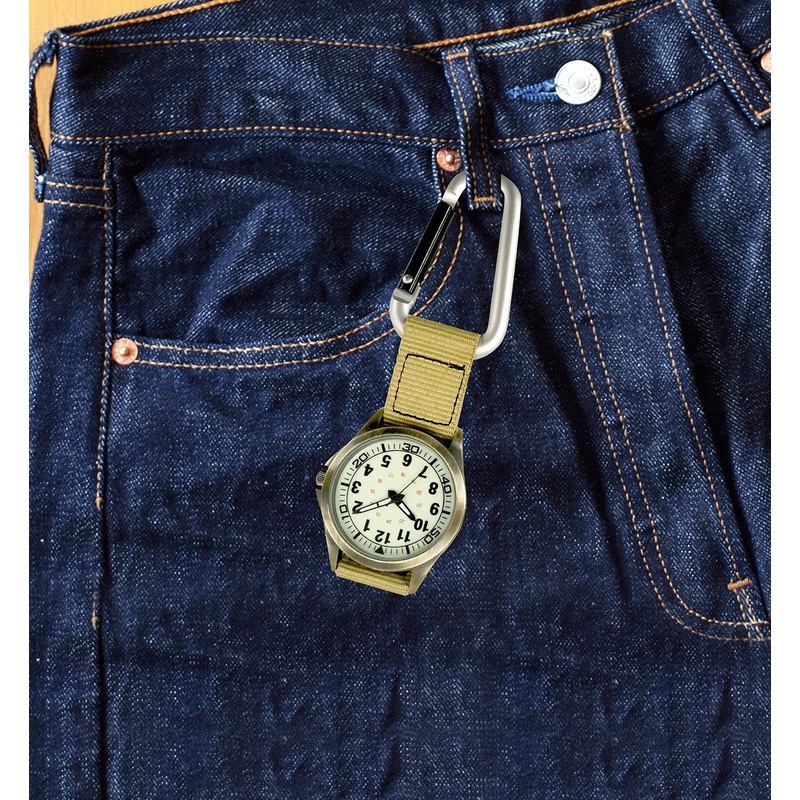 Clefer CB-A4153-BKB Pocket Watch, Black, A4153.Black, pocket watch hook, fashion