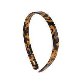 Hotalisona Tortoise Shell Headbands for Women Dark Tortoise Shell Fashion 0.6 Inch Headbands with Teeth Head Bands Hair Bands Accessories for Women Girls Women's Hair Non Slip