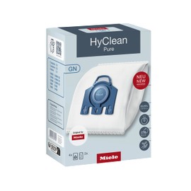 Miele 12281680 HyClean 3D Efficiency GN Vacuum Cleaner Bags for Bagged Miele Vacuum Cleaners, Pack of 4, White