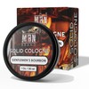 The Man Brand Solid Cologne Men's Gentlemen's Bourbon Scent, Wax
