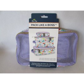 Itzy Ritzy Pack Like A Boss 3 Packing Travel Organizer Cubes Darling Dinos