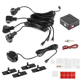 de con sensor de aparcamiento de respaldo de marcha atrás para coche, Kit de alerta de zumbador de 80dB de asistencia inteligente para marcha atrás...