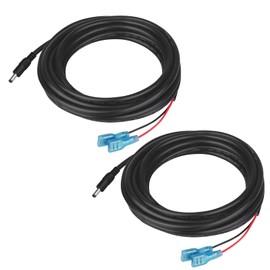 22AWG 2A DC Power Cable 4.0mm x 1.7mm DC Power Cord Male Connectors 2m Long DC Pigtail Adapter Barrel Jack Socket Wire for CCTV DVR LED Strip Light