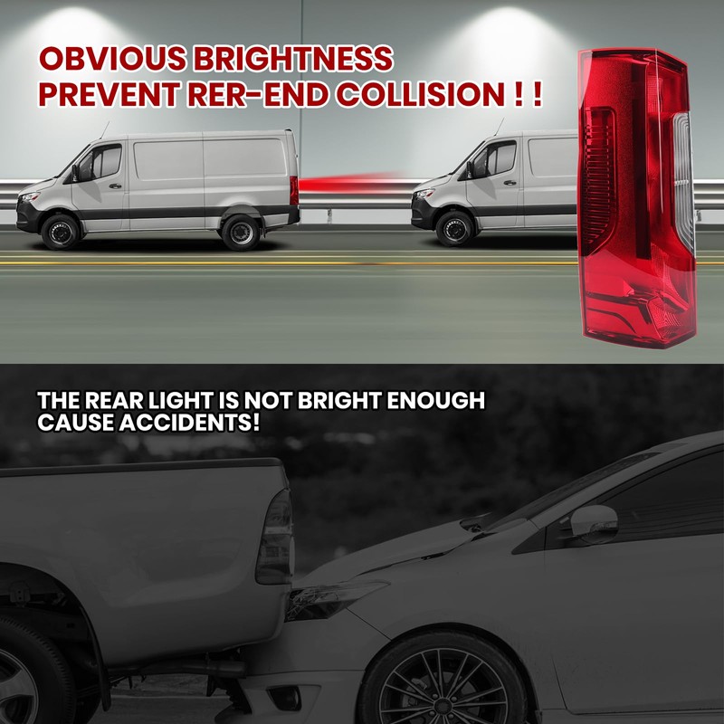Tail Light Compatible with 2019-2026 Mercedes Sprinter and Freightliner Sprinter