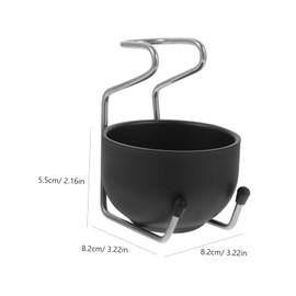 VICASKY 1 Set Stainless Steel Soap Bowl for Shaving Metal Holder Grooming Tools Portable Lightweight Design for Home Travel and Outdoor Use Durable Practical Men Shaving Essential