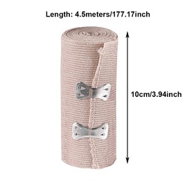 Elastic Wrap-around Calf Splint Support Tape Bandage Outdoor Sports Breathable Compression Leg Sleeves Shin Band Ankle Knee Brace Strap, 1Pcs 10cmx4.5m