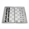 Metal Pocket Chess Set, Portable Foldable Travel Magnetic Mini Checkers