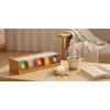 VITA PERFETTA Bamboo Tea Box with 5 Compartments Storage Box