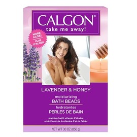 Perlas de baño ultrahidratantes Calgon (lavanda y miel, 30 onzas)