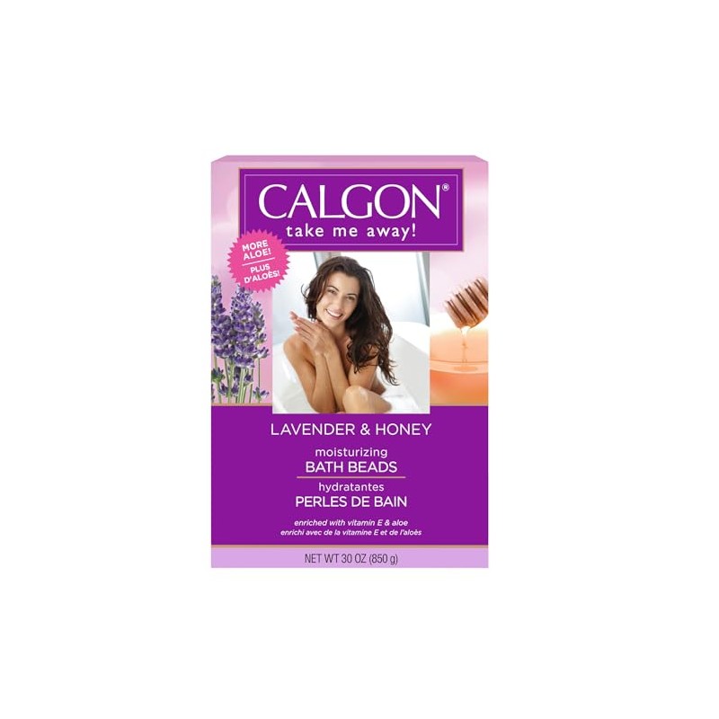 Perlas de baño ultrahidratantes Calgon (lavanda y miel, 30 onzas)