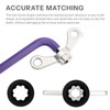 Bicycle Crank Removal Tool, Bicycle Crank Puller Tool, 2-in-1 Crank