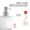 Gedy Tonga Dispenser, Stainless Steel chromall Crystal, Chrome, 6,3x11,7x17,3cm