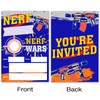 VAHATAN Dart Gun Birthday Party Invitations 20 Packs Nerf Wars