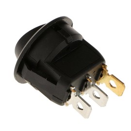 Dolphin Automotive Illuminated LED Round 3 Pin P Rocker ON/OFF 12v DC Dashboard Switch Parking Reverse Sensor Front Rear Reversing Sensors UK (2)