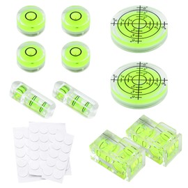 MIPIACE Pack of 10 Dragonfly Spirit Level, Mini Bubble Spirit Level, Small Spirit Level, Bubbles, Small Level, Round Spirit Level for Camping, Cameras, Stationary Images