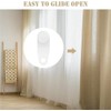 Traverse Rod Slides Curtain Replacement White Plastic Snap-in Traversing Slides