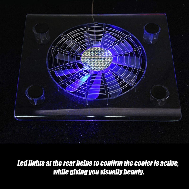 Demeras Ultra Slim Notebook Fan Cooling Stand, Laptop Cooler Cooling