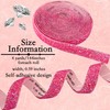 Nubarssy Self Adhesive Pink Resin Rhinestone Strips Rhinestones Ribbon，4 Yards