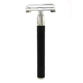 Professional Safety Razor Sharp Wet Razor with 2-sided Blade Head for Men, Beard Razor with Butterfly Opening System for a Quick Blade Change