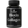 Hair Thickness Maximizer- “Suplementos de Biotina y Colágeno 10000mcg Biotina + Colágeno Bovino Avanzado 2en1 Crecimiento del Cabello +