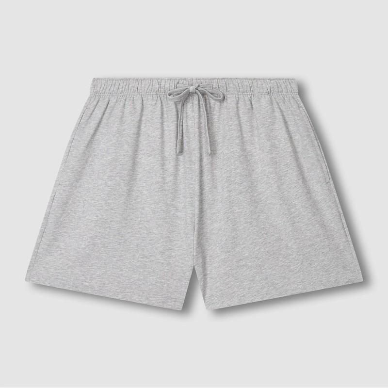 JAJU [JAJU] JAJU AIR Cotton 3/4 Sleeve Pajama Set_Melange Grey