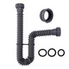 Sink Drain Kit, 1-1/2 Inch Expandable Flexible P-Trap 7.5 Inch