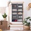 DPWEION Hanging Storage Shelves with 5 Shelves Foldable Hanging Wardrobe