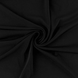 Texco Inc Solid 4-Way Stretch Venezia Polyester Spandex, DIY Projects, Apparel Fabric, Black 2 Yards