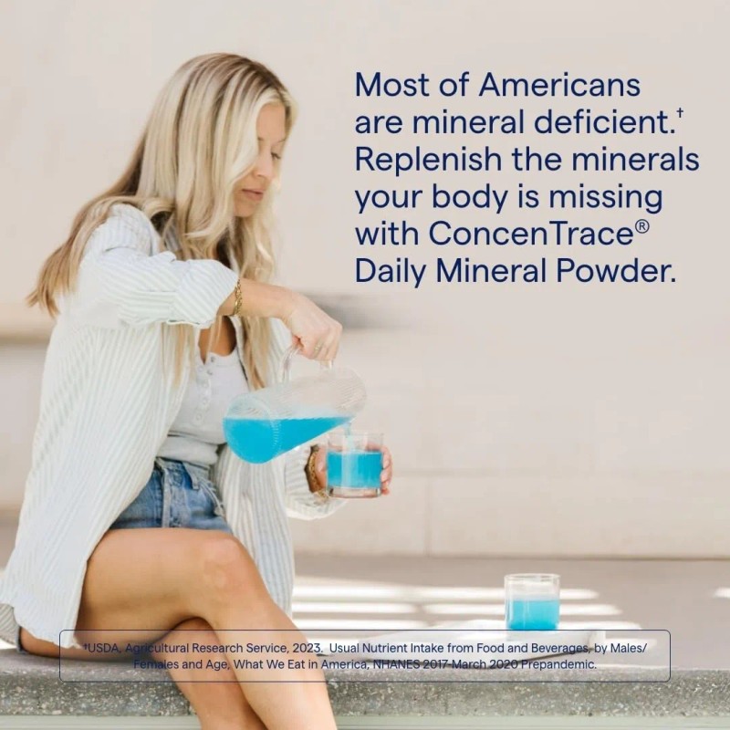 Trace Minerals Concentrace Daily Mineral Powder Sin Azúcar