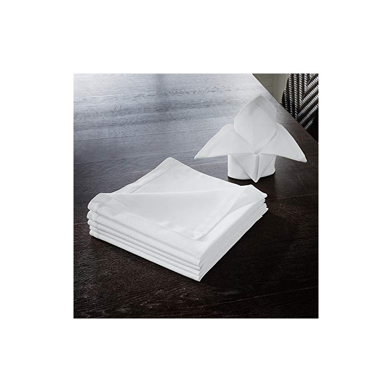 Erwin Müller Napkin Pack of 12 Cotton White Size 40