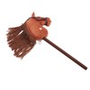 70cm Height Plush Horse Stick Toy Cute Expression 2 Sound