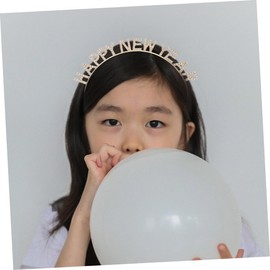 FOMIYES Fashionable Rhinestone Headband Happy New Year Party Accessory Headband for Women Girls 2 Pack