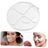 KONTONTY Portable Liquid Foundation Palette Acrylic Makeup Tray for Personal