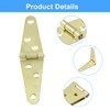 Piutouyar 6 Pcs Heavy Duty Strap Hinges, Gold Strap Hinges