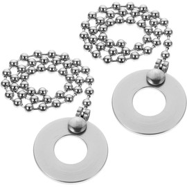 TUOREN 2Pack Drum Set Cymbal Chain for Rides, Crashes, Chinas, and Effect Cymbals 11.5"