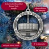 LDS Temple Ornament by Ringmasters | Antique Silver-Finish Hanging Ornament