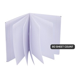 It's Academic College-Ruled Spiral Notebook, 1-Subject, 80 Sheet, Metallic Purple and Teal, 4 Pack