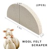MUQIDA 2PCS Wool Felt Squeegee Window Tint Tools, Soft Scratch